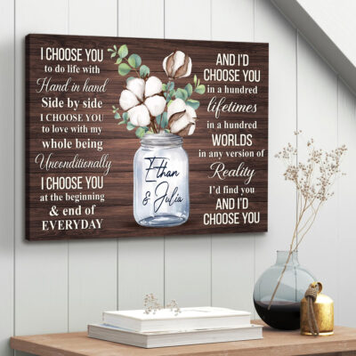 Custom Canvas Print For Couple Best Engagement Gift