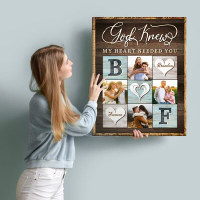 Unique Anniversary Gifts Personalized Couple Photo Canvas Print