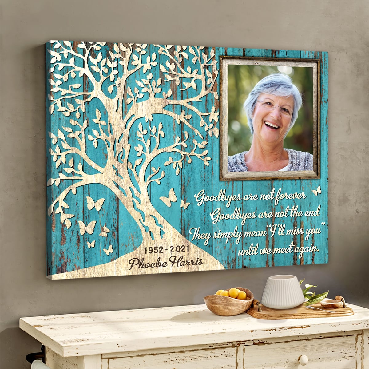 Personalized Memorial Canvas Wall Art With Photo Sympathy Gift Ideas - Oh  Canvas