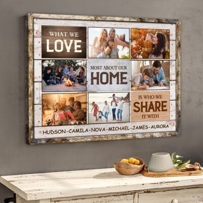 Personalized Photo Collage Canvas Print Best Gift Ideas For Family