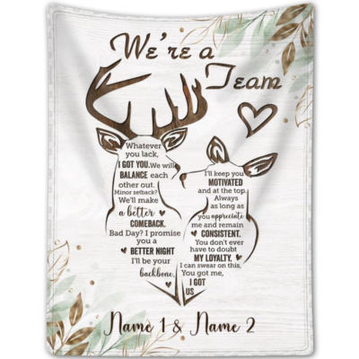 Couple Gift Ideas Customized Newlyweds Fleece Blanket