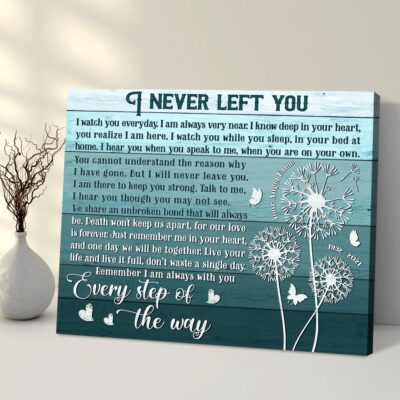 Passed Away Loved Ones Gifts Personalized Sympathy Canvas Wall Art