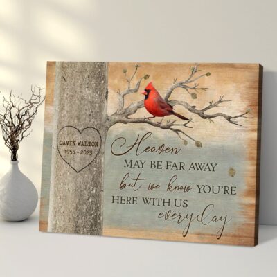 In Loving Memory Of Loved One Personalized Sympathy Canvas Gift