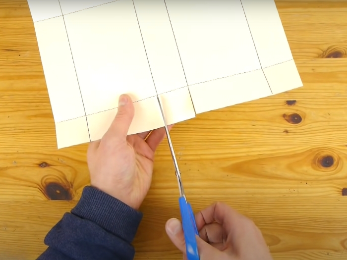 Step 5 - How to make a gift box out of cardboard with lid