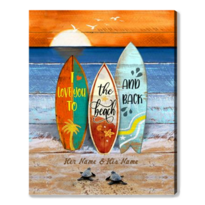 Unique Couple Gifts For Ocean Lovers Beautiful Sea Turtle Wall Art