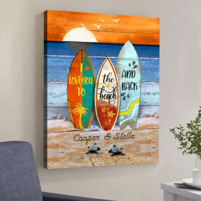 Unique Couple Gifts For Ocean Lovers Beautiful Sea Turtle Wall Art
