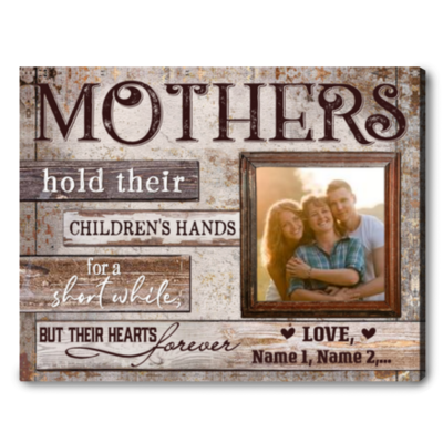 Sentimental Mothers Day Birthday Gifts For Mom Custom Canvas Wall Art