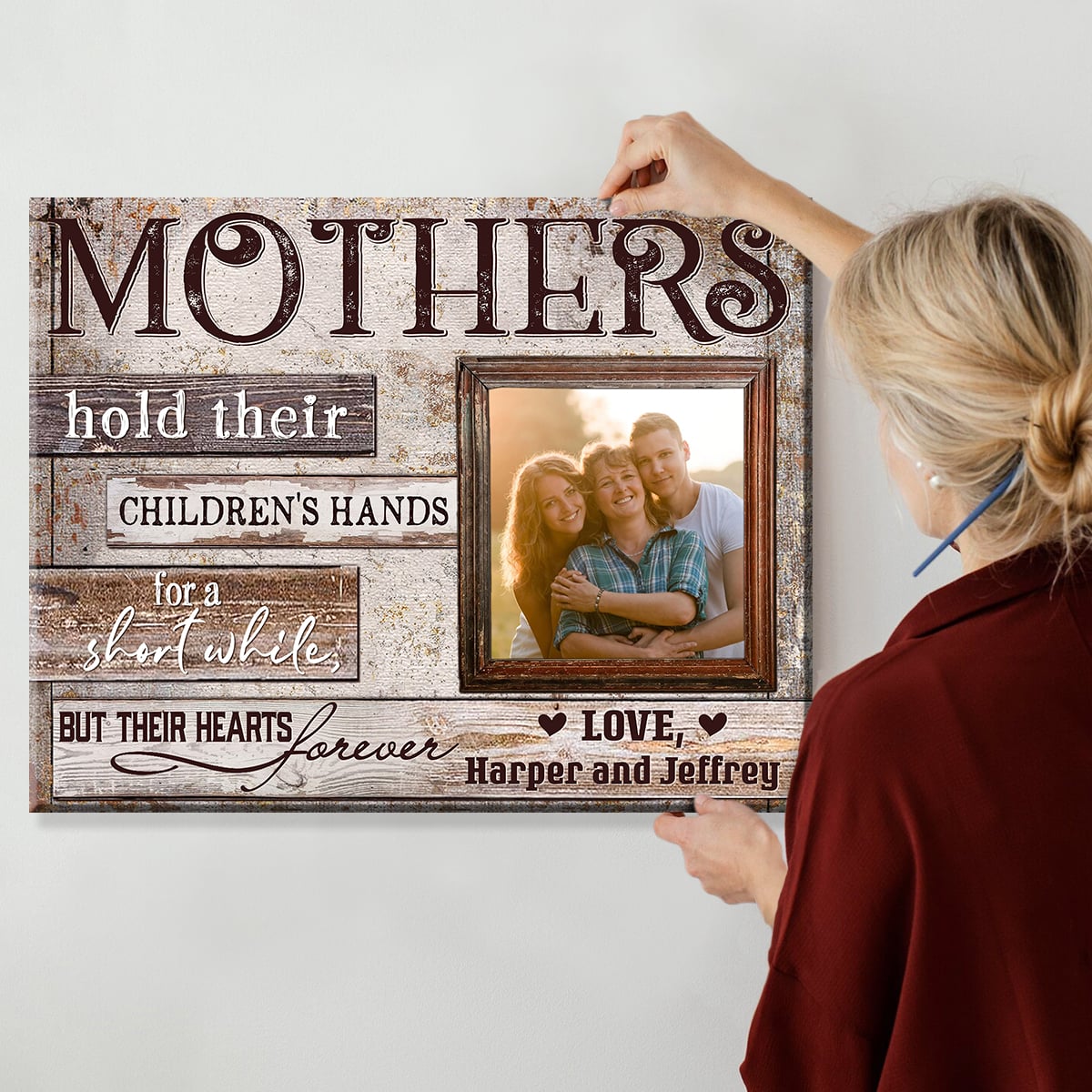 Sentimental Mothers Day Birthday Gifts For Mom Custom Canvas Wall