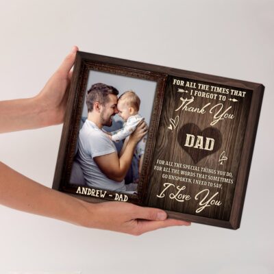 Meaningful Father's Day Gift Custom Photo Canvas Wall Art