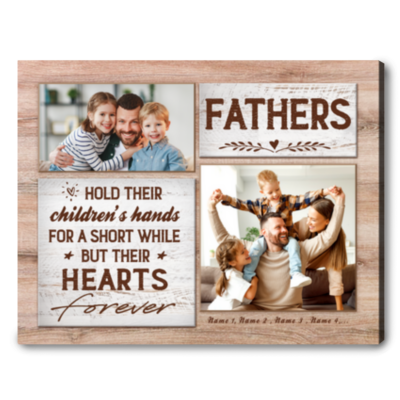 Personalized Gift For Dad From Daughter And Son Fathers Day Canvas Print