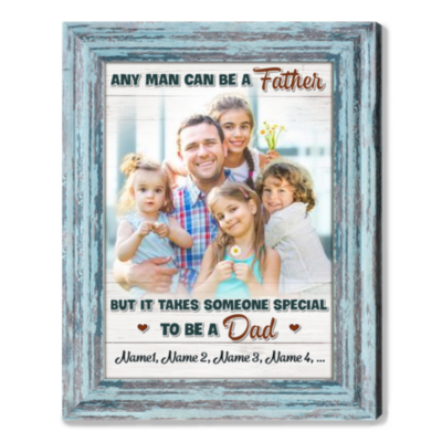 Best Father's Day Gift Personalized Photo Canvas Print