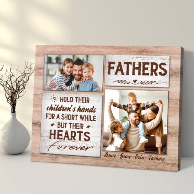 Personalized Gift For Dad From Daughter And Son Fathers Day Canvas Print