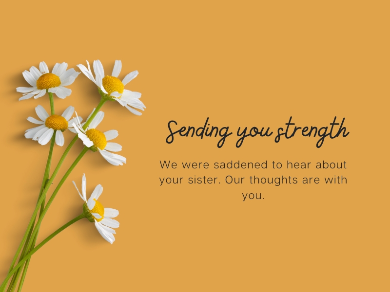 Sympathy Messages For Loss Of Sister For Coworker