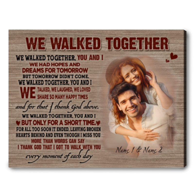Personalized Couple Canvas - Memorial Gift Idea For Couple - I Am A Wife To A Husband With Wings