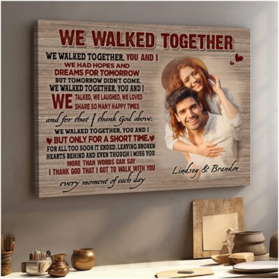 Romantic Gift For Wife And Husband Custom Photo Canvas Print