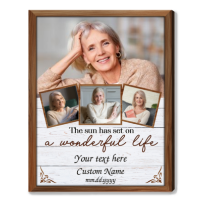 Sympathy Gift For Loved One In Loving Memory Photo Collage Canvas Print