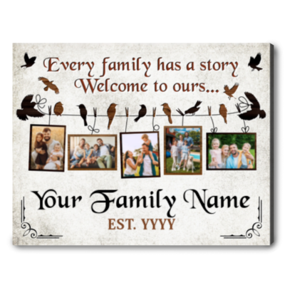 Customized Family Gifts Idea Housewarming Photo Collage Canvas Print