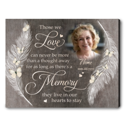 Custom Memorial Photo Canvas Loss Of Loved One Gifts