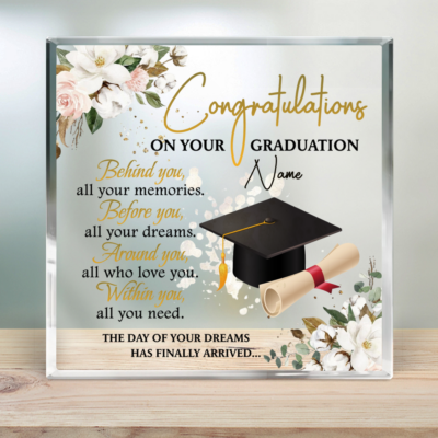 Graduation Gifts For Her Personalized Acrylic Plaque