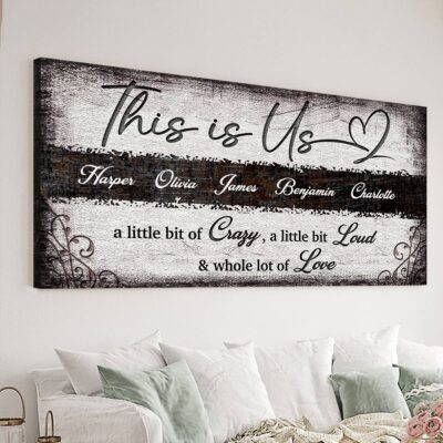 Personalized This Is Us Family Wall Art Decor