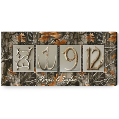 Gift for Couples Who Loves Hunting Custom Special Day Canvas Print