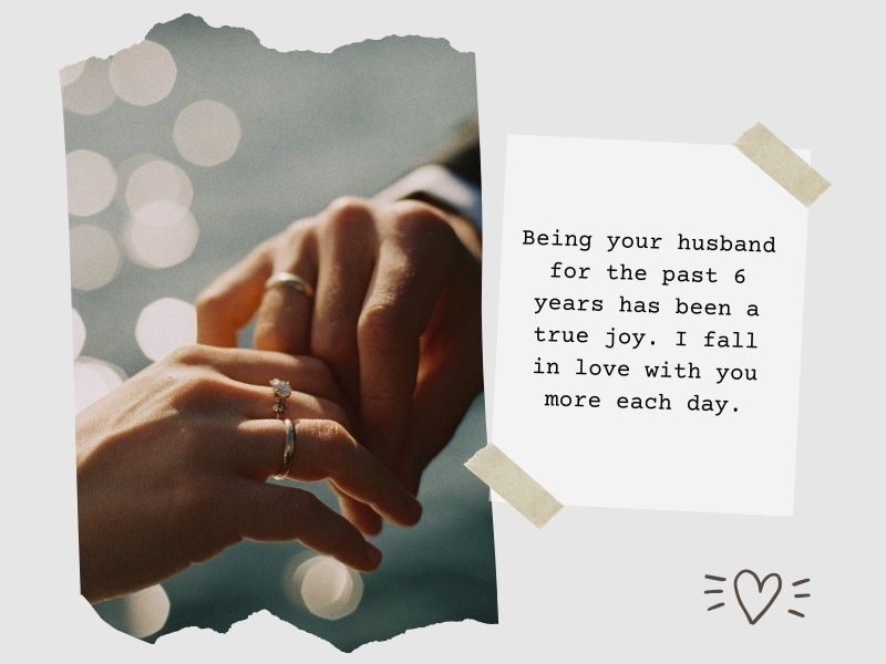 6 year anniversary quotes for your wife