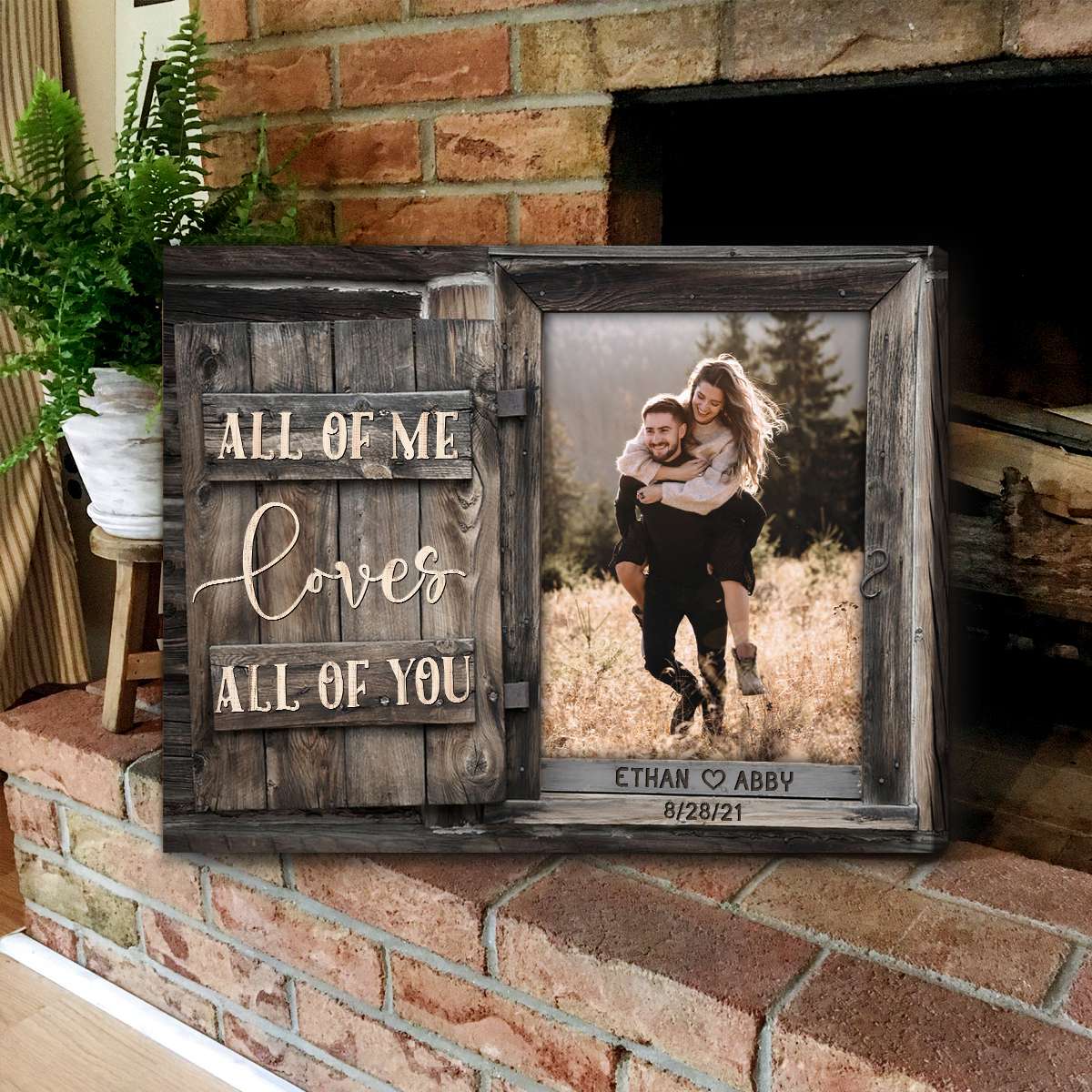 All of Me Canvas Print Personalized Wedding Gift for Couples | Oh