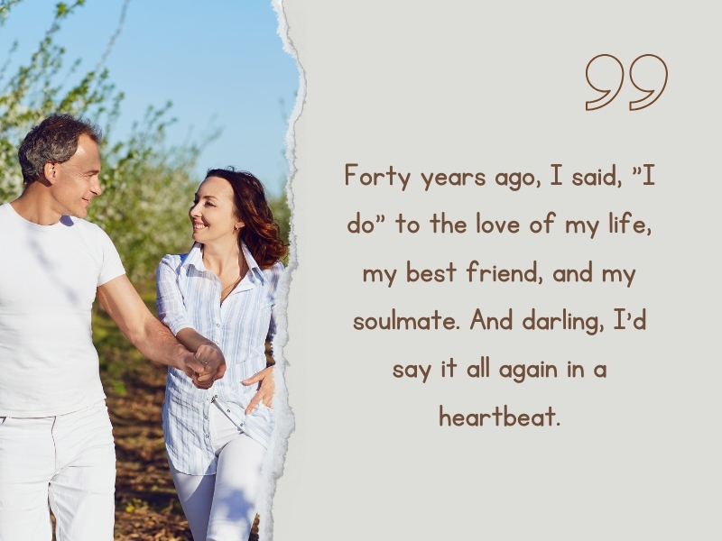 Heartwarming 40Th-Anniversary Quotes For Wife