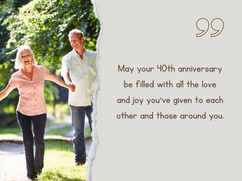 40Th-Anniversary Messages To Celebrate Your Friends