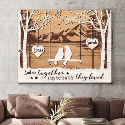 Heartfelt Home Decor For Celebrating Love Gift For Couples Custom Canvas Print