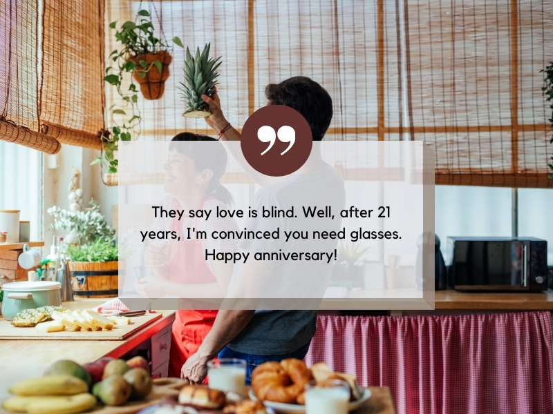 Cute 21st-anniversary quotes