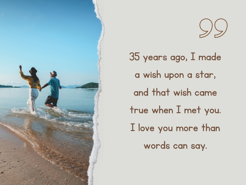 35th wedding anniversary quotes for your better half