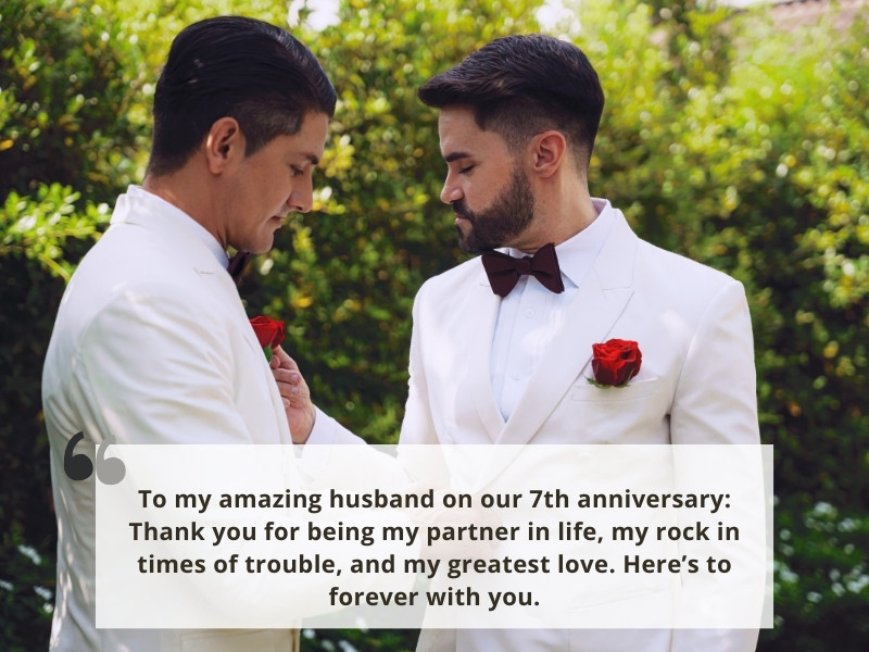 7 Year Marriage Anniversary Quotes for husband