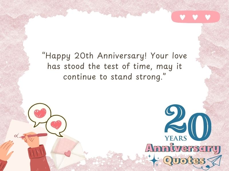 20 Year Wedding Anniversary Quotes For Your Parent