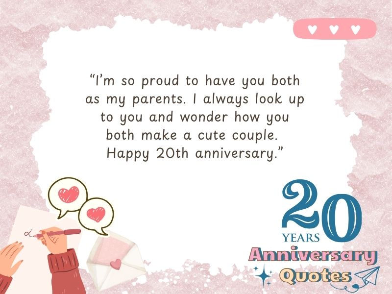 Happy 20Th Anniversary Wishes For Parents