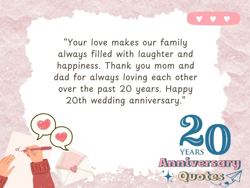 20 Year Marriage Anniversary Quotes For Parents