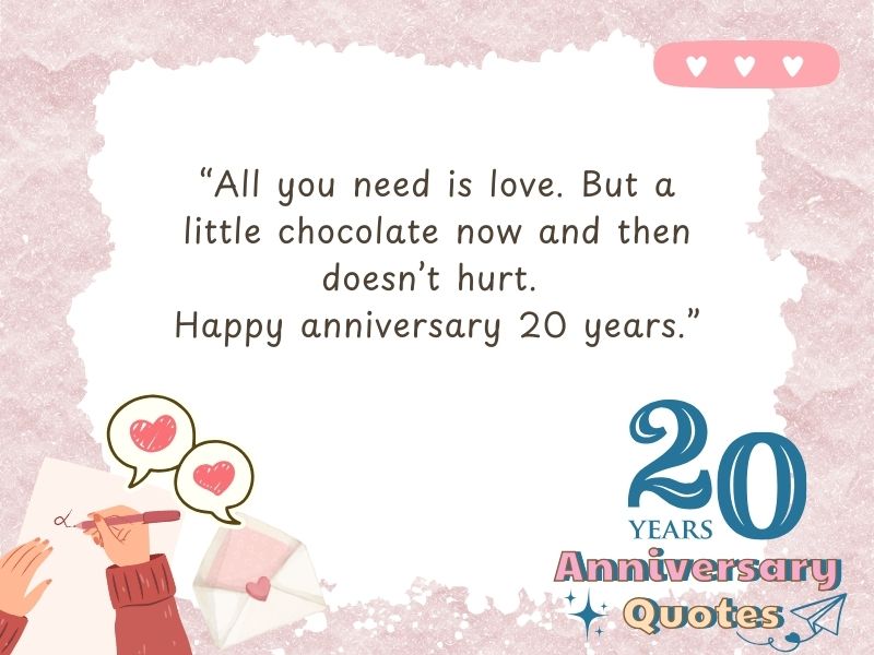 20 year anniversary funny quotes