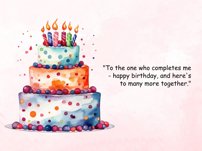 Romantic birthday messages for boyfriend