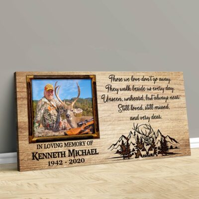 Hunting Memorial Gifts Custom Hunter Photo Canvas Wall Art