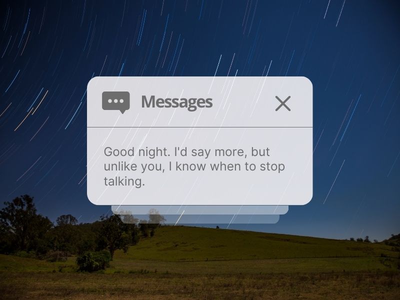 Angry Good Night Texts For Him