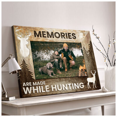 Personalized Hunter Photo Gift Unique Deer Hunting Canvas Print