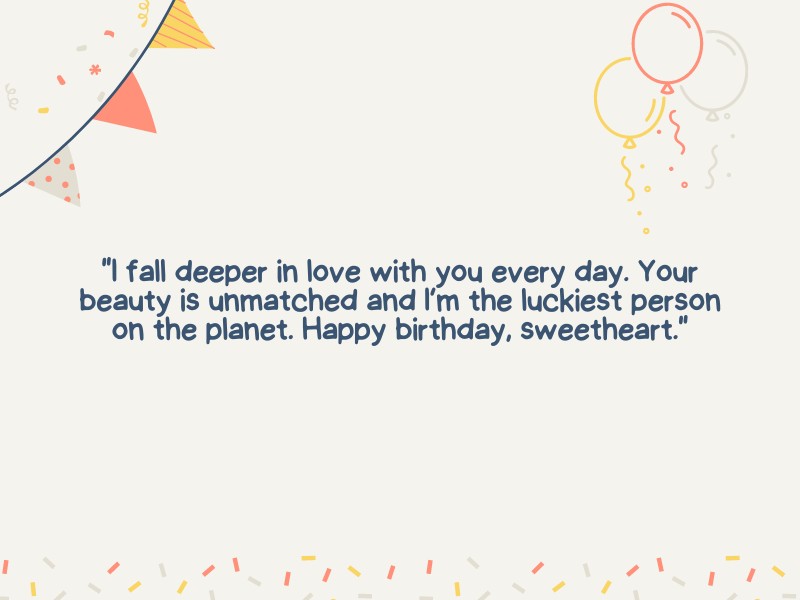 Romantic birthday quotes for wife