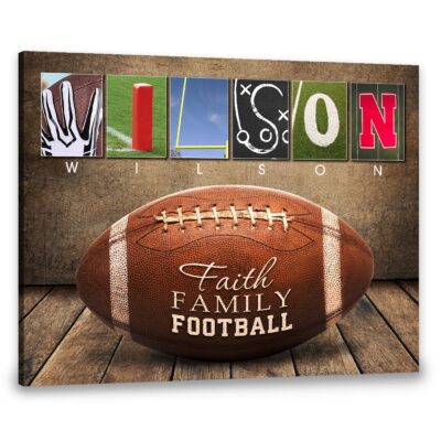 Personalized Gifts for Football Lovers Football Decorations Canvas Wall Art