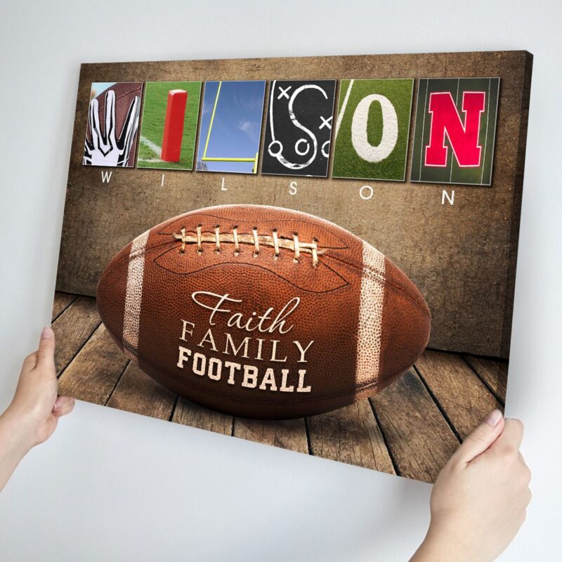 Personalized Gifts For Football Lovers Football Decorations Canvas Wall Art