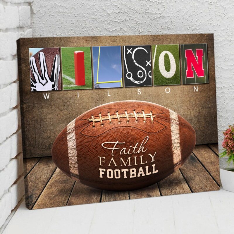 Personalized Gifts For Football Lovers Football Decorations Canvas Wall Art