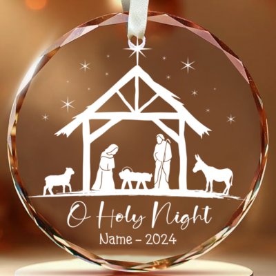 Religious Keepsake For Home Decoration Holy Night Christmas Ornament