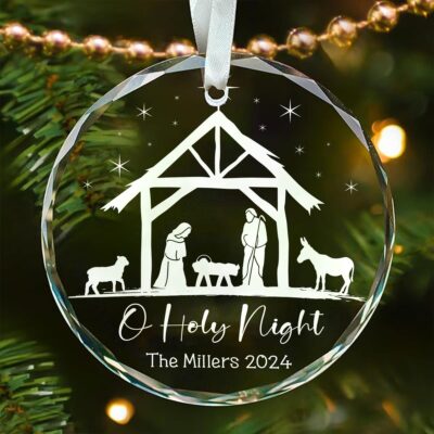 Religious Keepsake For Home Decoration Holy Night Christmas Ornament