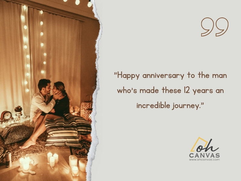 12 Year Anniversary Wishes For Husband