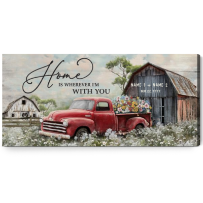 Personalized Couple Gift Ideas Unique Farm Truck Wall Art Decor