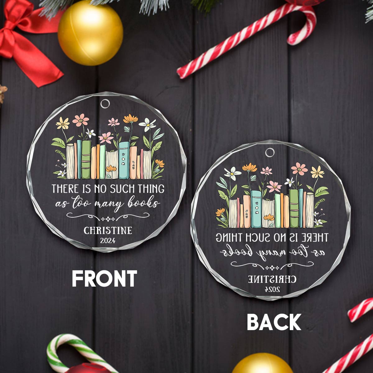 Personalized Christmas Gifts I Custom Glass Christmas Ornament I Glass Ornament With Name I Customized Gifts For Xmas I Custom Ornaments